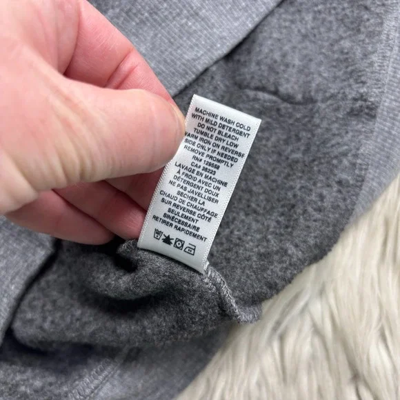 Sol Angeles Women's L Gray Striped Arm Zip Hoodie Athleisure Preppy Sporty - Picture 5 of 6